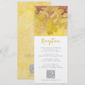 Invitation Automne Chêne Feuilles Mariage de la réception Car (Devant / Derrière)