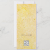 Invitation Automne Chêne Feuilles mariage RSVP QR Code (Dos)
