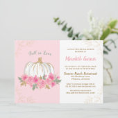 Invitation Automne Chic Automne Chic Citrouille Fête des mari (Debout devant)