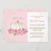 Invitation Automne Chic Automne Chic Citrouille Fête des mari (Devant / Derrière)