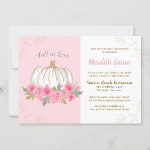 Invitation Automne Chic Automne Chic Citrouille Fête des mari