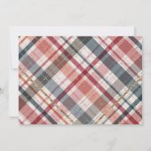 Invitation Automne Chouette florale Photo Anniversaire (Dos)