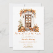 Invitation Automne Citrouille Accueil Sweet Accueil Automne F (Devant)