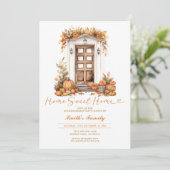 Invitation Automne Citrouille Accueil Sweet Accueil Automne F (Debout devant)