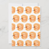 Invitation Automne Citrouille Automne Premier anniversaire Ru (Dos)