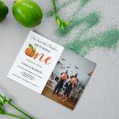 Invitation Automne citrouille automne Twins premier anniversa