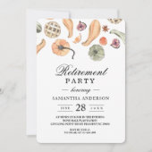 Invitation Automne Citrouille coloré moderne (Devant)