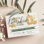 Invitation Automne Citrouille Custom Age fête d'anniversaire