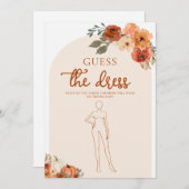 Invitation Automne Citrouille Devinez Le Fête des mariées De  (Devant / Derrière)