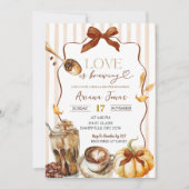 Invitation Automne Citrouille L'amour du café brasse la Fête (Devant)