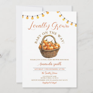 Invitation Automne Citrouille mignon Baby shower du marché cu