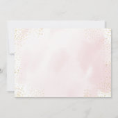 Invitation Automne Citrouille Pink Gold Confetti Premier anni (Dos)