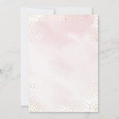 Invitation Automne Citrouille rose Bourgogne Or premier anniv (Dos)