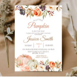 Invitation Automne Citrouille Rustic Floral Baby shower<br><div class="desc">Automne Citrouille Rustic Floral Baby shower invitation</div>