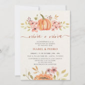 Invitation Automne Citrouille Rustique Boho Espagnol Genre Ré (Devant)