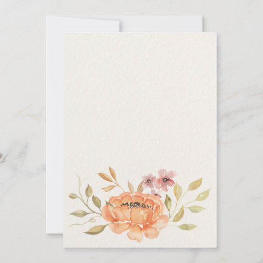 Invitation Automne Citrouille Rustique Boho Espagnol Genre Ré (Dos)