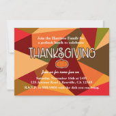 Invitation Automne Citrouille Thanksgiving Amusant Coloré Aut (Devant)