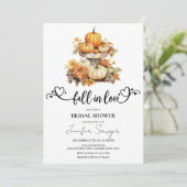 Invitation Automne citrouille | Tomber amoureux | Fête des ma (Debout devant)