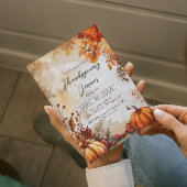 Invitation Automne citrouilles et teintes Thanksgiving