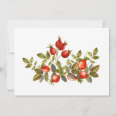 Invitation Automne - Confirmation de l'aquarelle d'automne (Dos)