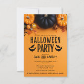 Invitation Automne Costume d'automne Citrouille de fête Hallo (Devant)