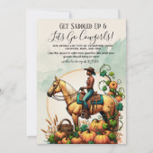 Invitation Automne Cowgirl (Devant)