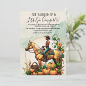 Invitation Automne Cowgirl (Debout devant)