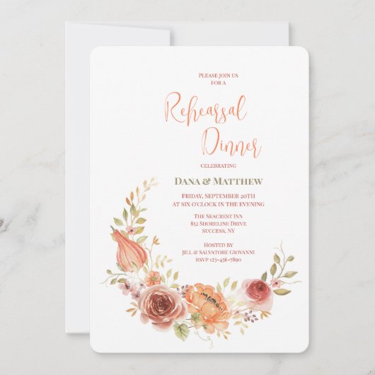 Invitation Automne Croissant (Devant)