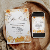 Invitation Automne Cutie Pie Citrouille Baby shower
