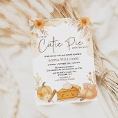 Invitation Automne Cutie Pie Citrouille Baby shower