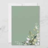 Invitation Automne dans Love Verdure Citrouille Automne Fête (Dos)