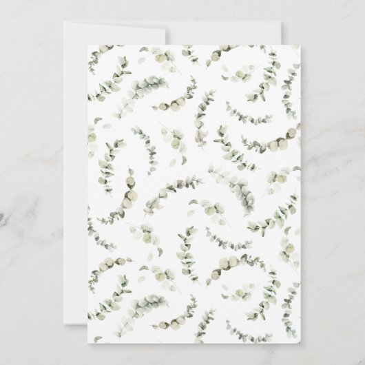 Invitation Automne dans Love Verdure Citrouille Automne Fête (Dos)