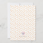 Invitation Automne d'automne de l'invitation | de baby shower (Dos)