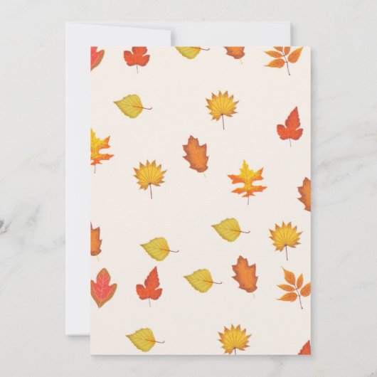 Invitation Automne Devinez la robe mariée jeu de douche nupti (Dos)