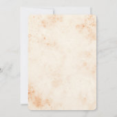 Invitation Automne Épice d'automne Fête des mariées d'aquarel (Dos)