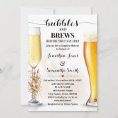 Invitation Automne Eucalyptus bulles et brasse Wedding shower (Devant)