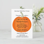 Invitation Automne Famille Réunion ou Citrouille (Debout devant)