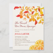 Invitation Automne Fête de thé citron fête de bachelorette (Devant)