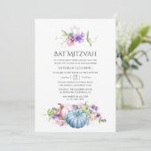 Invitation Automne - Fête florale de Bat Mitzvah (Debout devant)