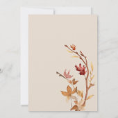 Invitation Automne Feuilles Arch Thanksgiving Dîner Célébrati (Dos)