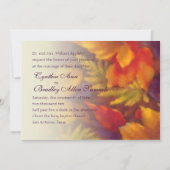Invitation Automne Feuilles Automne Mariage (Devant)