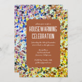 Invitation Automne Feuilles Chic Custom HOUSEWARMINING PARTY (Devant / Derrière)