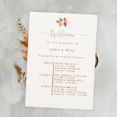 Invitation Automne Feuilles Elégant Boho Mariage de automne I