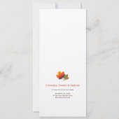Invitation Automne Feuilles Pop Tree Custom Wedding Invitatio (Dos)