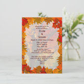 Invitation Automne Feuilles Pré de l'amour Répétition Dîner I (Debout devant)