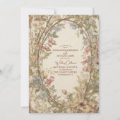Invitation Automne Feuilles Russe Pays Boho Mariage (Devant)