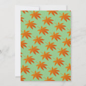 Invitation Automne Feuilles Rustique Sage Automne Mariage Flo (Dos)