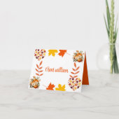 Invitation Automne Feuilles Thankesgiving (Devant)