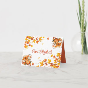 Invitation Automne Feuilles Thankesgiving
