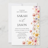 Invitation Automne fleur sauvage automne automne fleurs éléga (Devant)